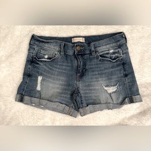 Altar’d State distressed cuffed denim shorts